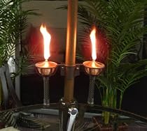'Monterey' Umbrella Oil Torch Set - Easy Attach