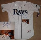 Carl Crawford Autographed/Hand Signed Tampa Bay Rays Authentic Jersey