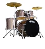 Mapex HORIZON HX5254TUSGT 5-Piece Drum Set, Gray Steel
