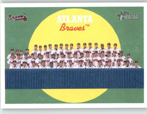 2008 Topps Heritage #419 Atlanta Braves TC - Atlanta Braves (Team Photo Card) (Baseball Cards)