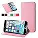 iPhone 6 Case - Exact Apple iPhone 6 5.5 Case [BillFOLD Series] - PU Wallet Flip Cover Case for Apple iPhone 6 Air (5.5-inch) Pink