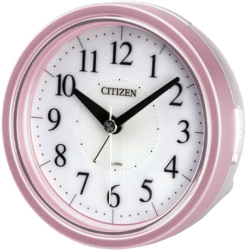 CITIZEN (シチズン) 目覚し時計 ライフィットR19 ピンクメタリック色 明るいELバックライト付 8REA19-013 