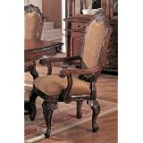 Set of 2 European Style Saint Charles Collection Dining Arm Chairs by visiondecor Furniture