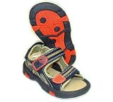 INDIGO sch?ne Sandalen, Jungen, braun-orange, Klett