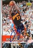 Jason Richardson Autographed/Hand Signed Basketball Card (Golden State Warriors) 2007 Upper Deck #34