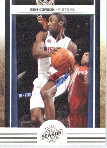 2009/10 Panini Basketball Card Season Update # 87 Ben Gordon Detroit Pistons
