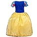 Mini Kitty Girls Snow White Dress Costume Princess Cosplay Dress Up,Yellow,120(5-6y)