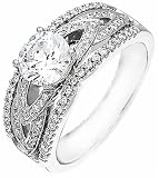 NEW DIAMOND WHITE GOLD LADIES RING