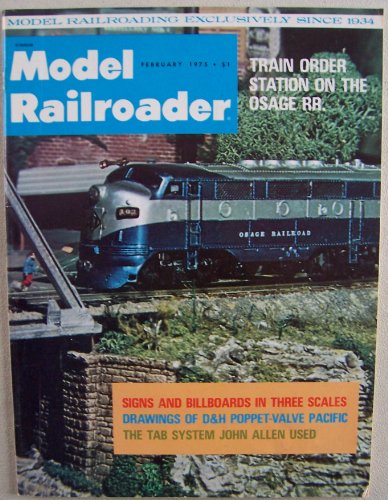 Model Railroader [ February 1975, Vol. 42 No. 2 ] Model Railroading exclusively since 1934 (Train order station on the Osage RR)