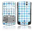 Dots Turquoise Design Protective Skin Decal Sticker for Blackberry Curve 8300/ 8310/ 8320 Cell Phones