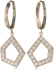Ron Hami "Modern Culture" Rose Gold Geometric Drop Earrings