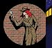 Wallmonkeys Peel and Stick Wall Decals - Old Style Girl Detective, Such as from the Fifties. - Remov