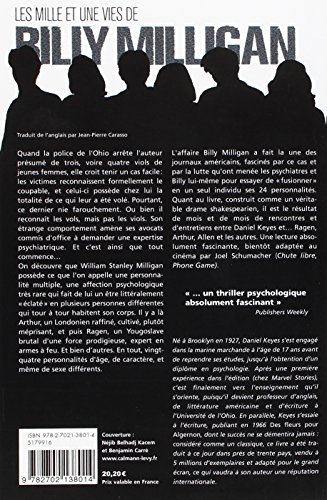 Les Mille Et Une Vie De Billy Milligan Les mille et une vies de Billy Milligan Daniel Keyes Calmann-Levy A-138