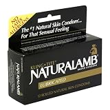 Naturalamb Natural Skin Condoms, Lubricated, 12 condoms