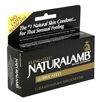 Naturalamb Natural Skin Condoms, Lubricated, 12 condoms