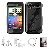 Black Metallic Cosmo Wave Design Protective Snap-On Case Cover for HTC Droi ....