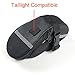 Newdora Bike Saddle Bag Bike Under Seat Bag Bicycle Saddle Bag Cycling Bicycle Seat Bag Pack Strap-on Bag Bicycle Tools Bag Capacious Rainproof Easy Installation Taillight Compatible - Black