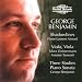 Search : Benjamin: Shadowlines / Viola, Viola / Three Studies / Piano Sonata