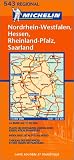 Carte routière : Nordrhein-Westfalen, Hessen, Rheinland-Pfalz, Saarland, N° 11543 (en allemand)