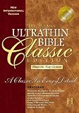 Niv Ultrathin Classic Bible With Magnetic Closure, British Tan Bonded Leather