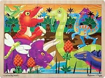 Melissa & Doug Prehistoric Sunset Dinosaurs Jigsaw 24 Piece