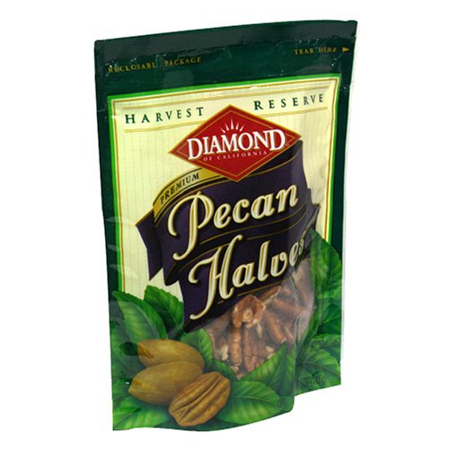 Diamond Harvest Reserve Premium Pecan Halves, 5-Ounce Bags (Pack of 6) by Diamond Nuts