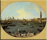 IMAGE OF Venice Viewed from the San Giorgio Maggiore 30x26 Streched Canvas Art by Canaletto
