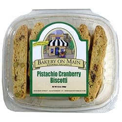 Bakery on Main Traditional Biscotti, Pistachio Cranberry, 9.5-Ounces (Pack of 6)