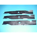 Set Of 3, 180054, 173920 Blades for 48' Deck, Craftsman, Poulan, Husqvarna. Made In USA.