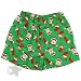 Santa Green Satin Christmas Boxer Shorts for Men