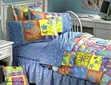 Patchwork Garden - Bedskirt / Dust Ruffles - Twin Bed