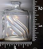 DECORATED, FLUTED OVAL, CLEAR, GLASS BOTTLES, , , 12 , ,TINY, BOTTLES, with ....