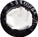 Black Slip-on Bar Stool Cover 12-15 inche Diameter (14