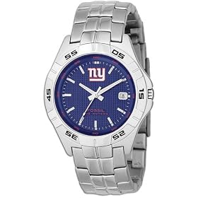 Giants Fossil Men's NFL Applied Watch