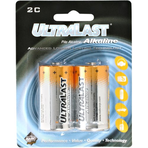 ALKALINE : Ultralast ULAA2C C Alkaline Batteries