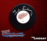 Ted Lindsay Detroit Red Wings Autographed/Hand Signed Hockey Puck