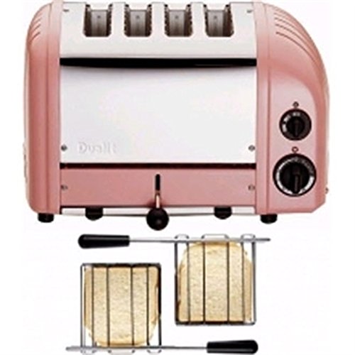 Best Price Dualit 2 x 2 Combi Vario 4 Slice Toaster Petal Pink Dimensions 220(H) x 360(W) x 210