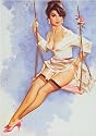 Artist Fritz Willis Vintage Classic Pin Up Girl Poster Print Untitled 8