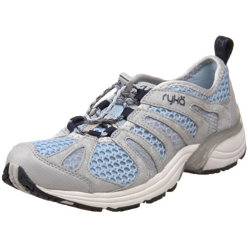 Ryka Women's Aqua Fit Fitness Shoe,Grey/Light Blue/Navy,5.5 M US
