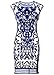 ANGVNS Ladies Patterned Stretch Slim Stretchy Bodycon Cocktail Party Dress
