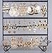 Yantu Wholesale Jewelry Lots 12pairs Mixed Style Gold Plated Stud Hoop Dangle Earrings