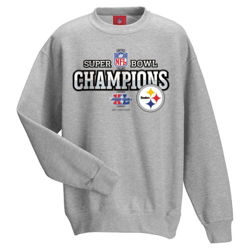 Buy Pittsburgh Steelers Super Bowl XL Champions Official Locker Room Youth Sweatshirt by Reebok