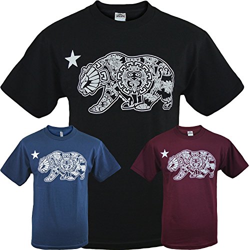Aztec California Republic Bear Mens Shirt - Multiple Colors