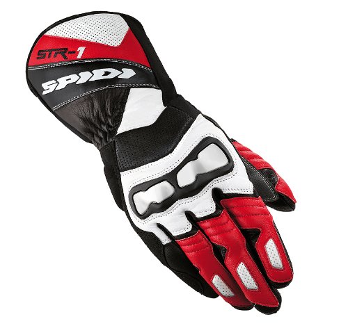 Spidi A127-021 Handschuhe STR-1 Leather Glove, schwarz / rot Gr&ouml;&szlig;e  XL Preisvergleich