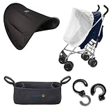 Sunshine Kids Shade Maker Canopy Pack for Strollers - Black White