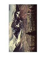 Huella deco Alfombra Bañada en Vinilo (Marrón/Multicolor)