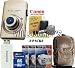 Canon PowerShot SD880IS 10MP Digital Camera (Gold) + Transcend TS8GSDHC6 8GB SDHC SD 2.0 SPD Class 6 Card Reader/Writer + Samsonite Photo Case + Willoughbys Starter Kit
