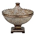 Trenton Resin Vase - Gold/ Gray