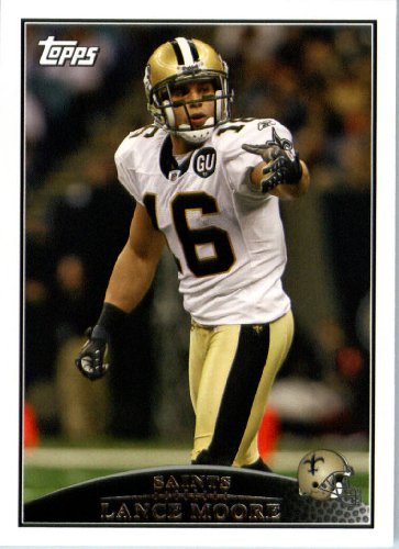 2009 Topps NFL Football Card # 274 Lance Moore New Orleans Saints - Mint Condition & Shipped In A Protective Screwdown Display Case!