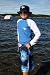 Platypus UV50+ sun protective long sleeve sunshirt royal/white